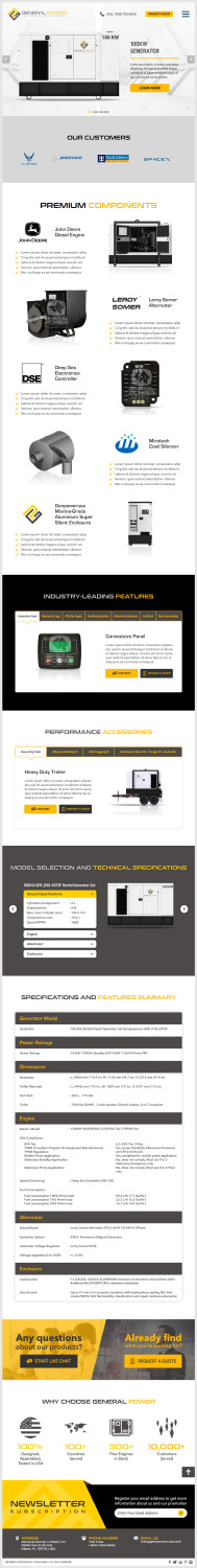 Web-Design von -Marc- für General Power Limited, Inc. | Design #19829492