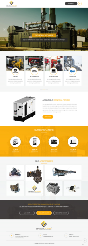 Web Design par pb pour General Power Limited, Inc. | Design : #19736545