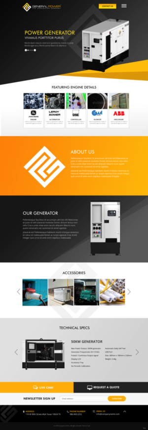 Web Design par pb pour General Power Limited, Inc. | Design : #19736559