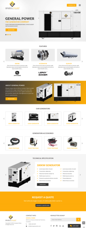 Web-Design von pb für General Power Limited, Inc. | Design: #19736560