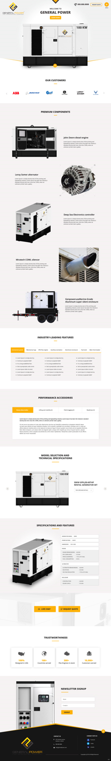 Web-Design von pb für General Power Limited, Inc. | Design: #19786585