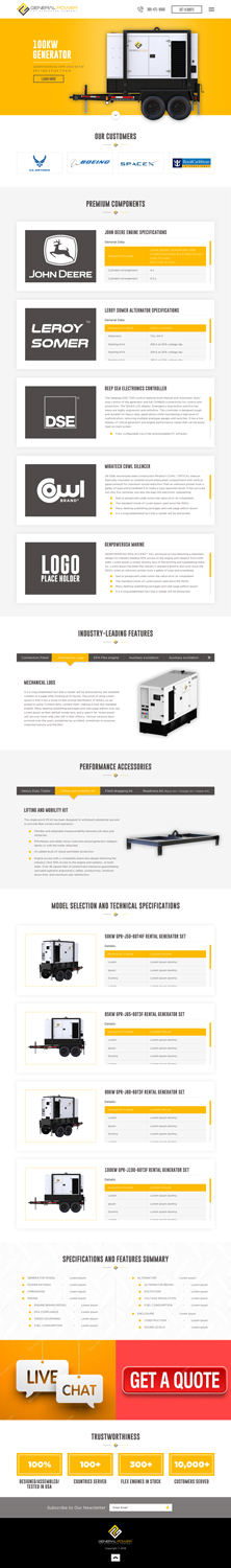 Web Design par Sujit Banerjee pour General Power Limited, Inc. | Design : #19785164
