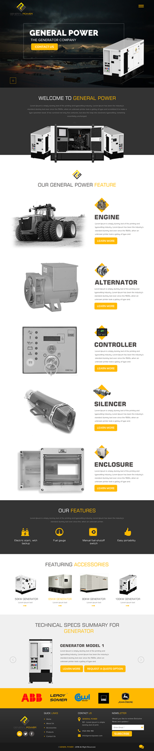 Web Design par rightway pour General Power Limited, Inc. | Design #19739256