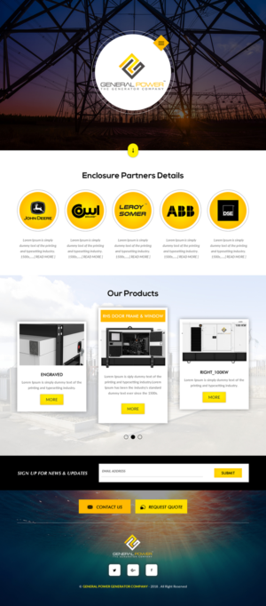 Web Design par rightway pour General Power Limited, Inc. | Design : #19739273