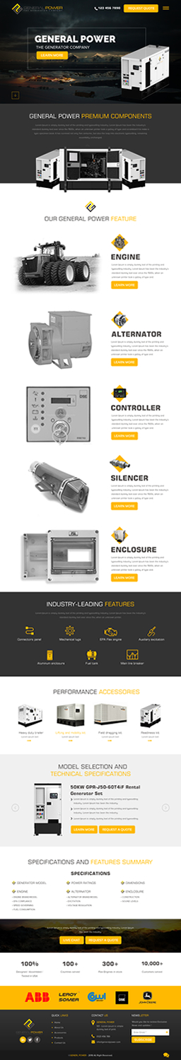 Web Design by rightway for General Power Limited, Inc. | Design #19784853