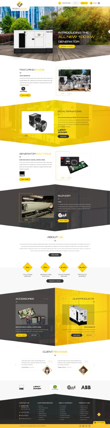 Web Design by Reimagine for General Power Limited, Inc. | Design #19774854