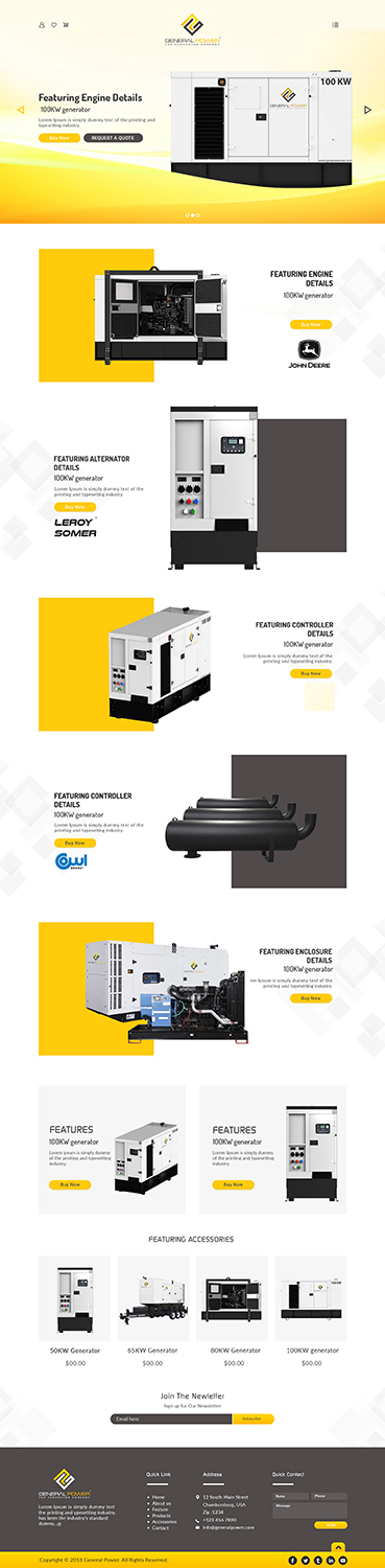 Web Design by bdesigner9 for General Power Limited, Inc. | Design #19763216