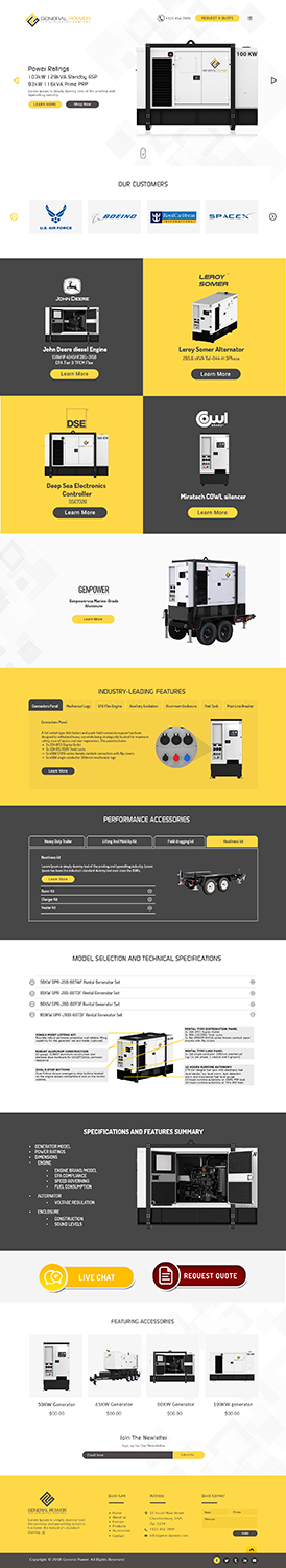 New Product Showcase Site Design for General Power | Web Design by bdesigner9