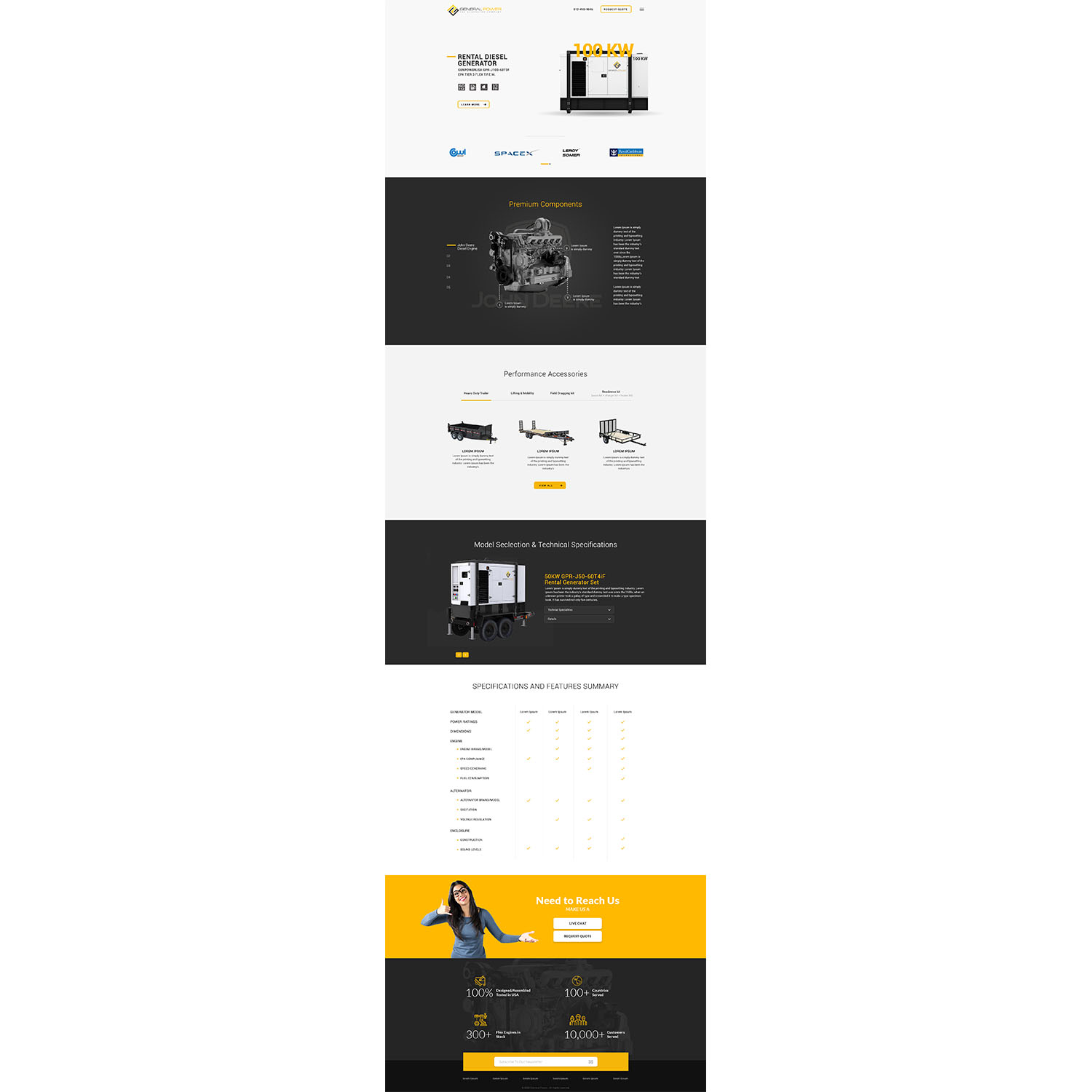 Web Design by velan.saravisu for General Power Limited, Inc. | Design #19802314