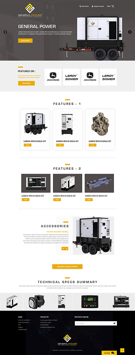 Web-Design von PiXthemes für General Power Limited, Inc. | Design #19788364
