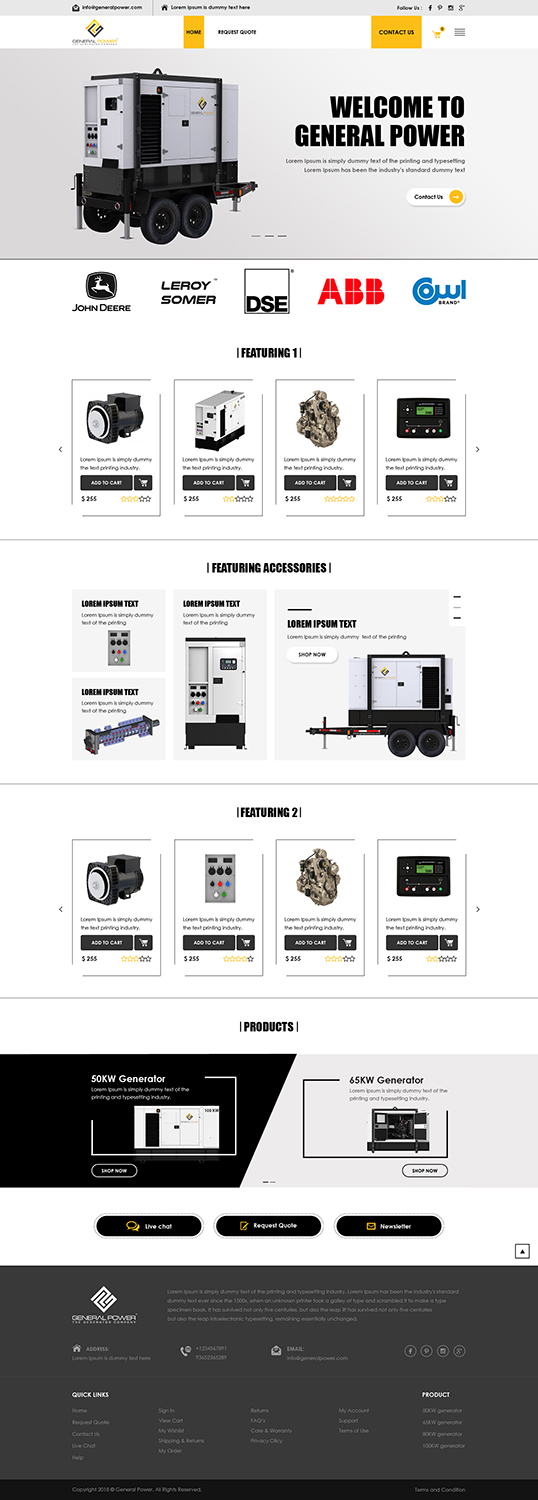 Diseño Web por PiXthemes para General Power Limited, Inc. | Diseño #19788372
