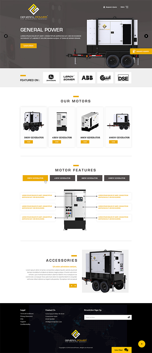 Diseño Web por PiXthemes para General Power Limited, Inc. | Diseño #19794614