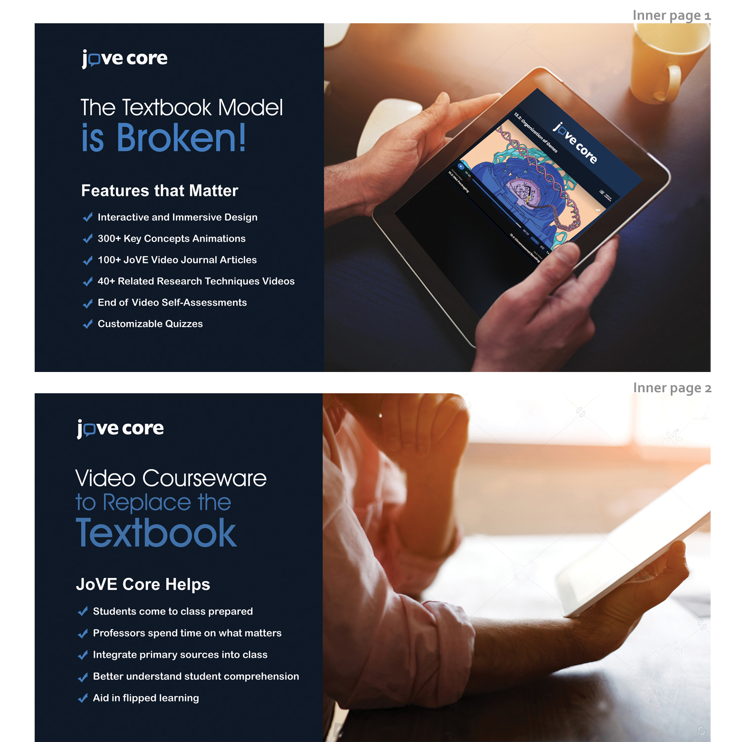 Diseño de Flyer por ColorDrops para JoVE | Diseño #19792724