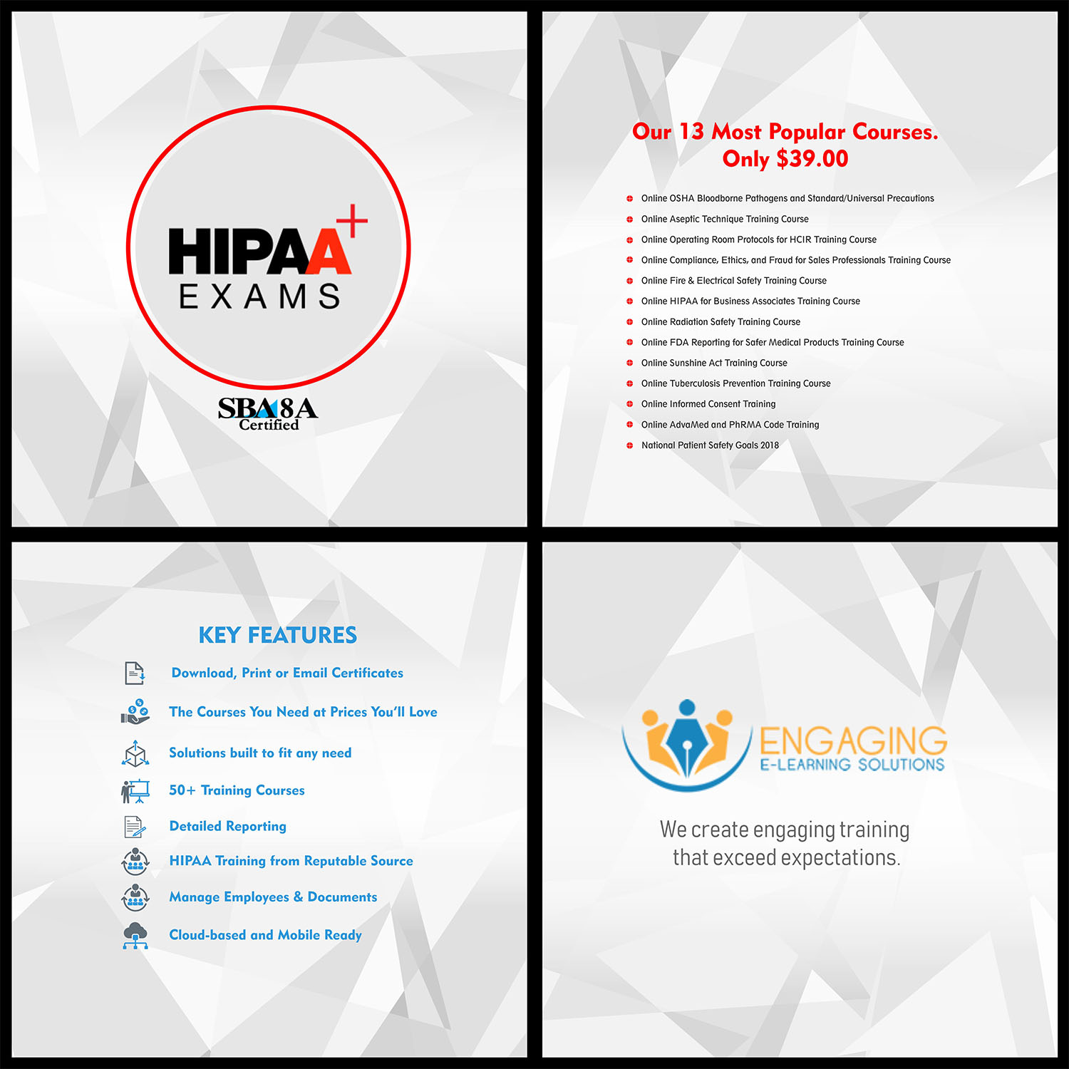 Messestand-Design von Bins für HIPAA Exams | Design #19749810