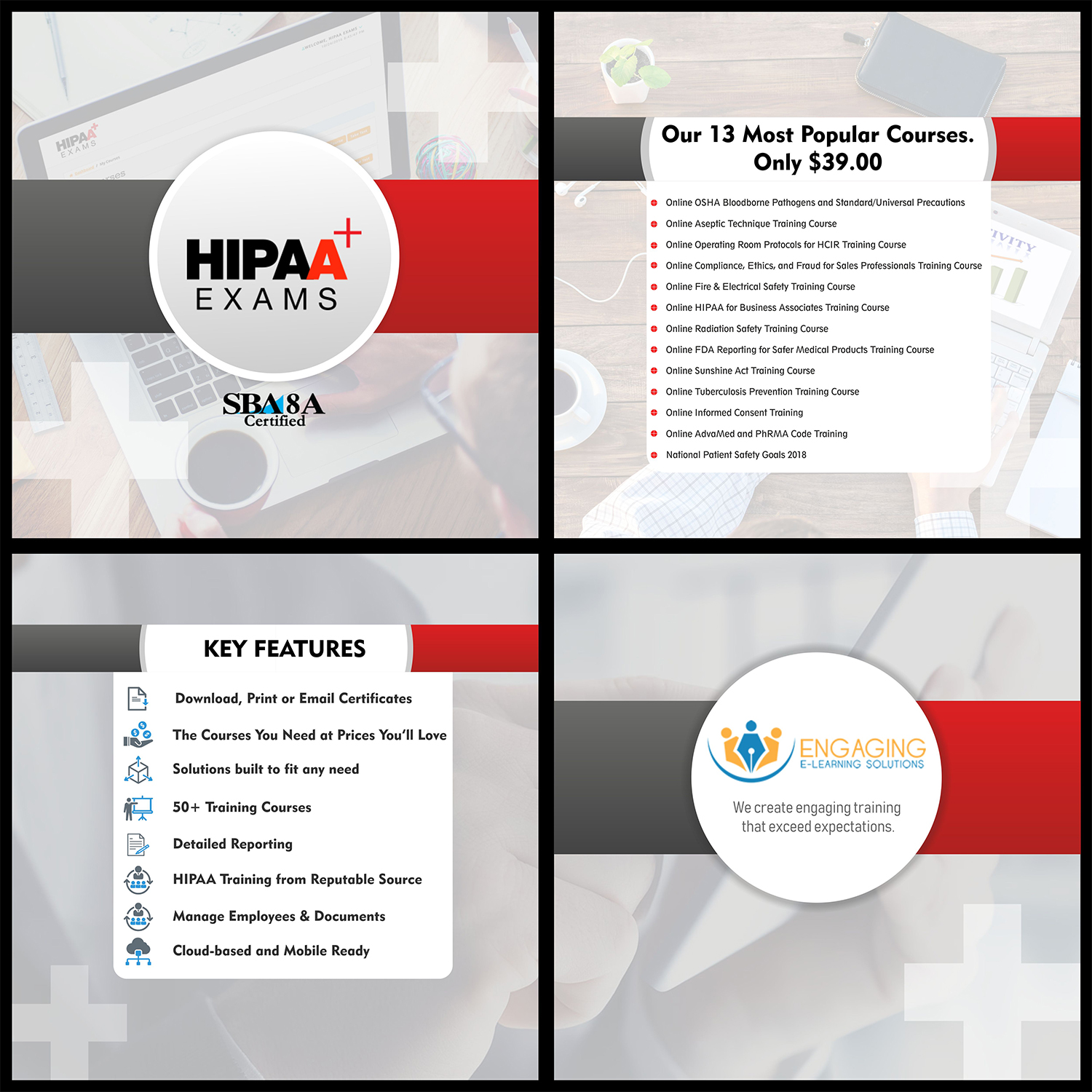 Diseño de Stand de Feria por Bins para HIPAA Exams | Diseño #19758974