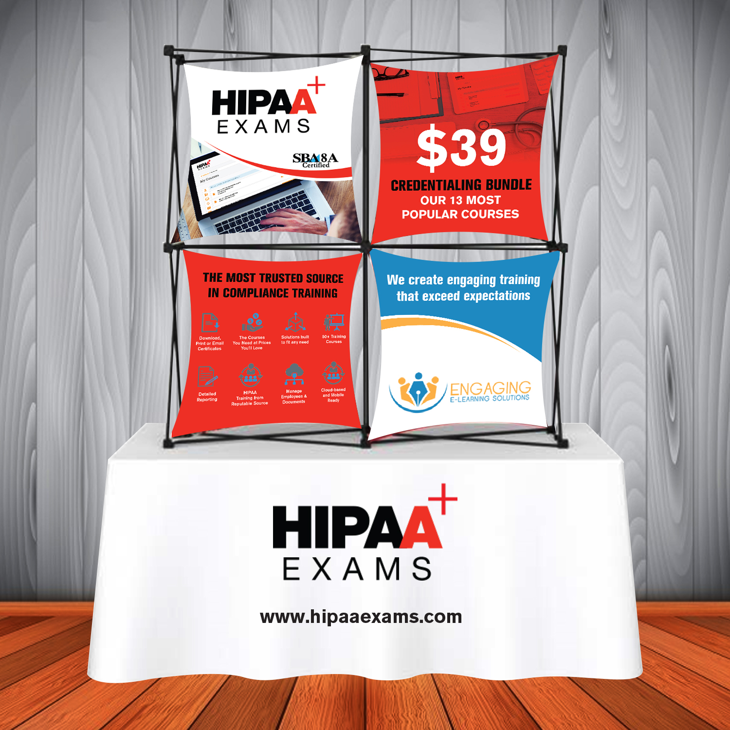 Trade Show Booth Design by mmmarif1982 for HIPAA Exams | Design #19737067