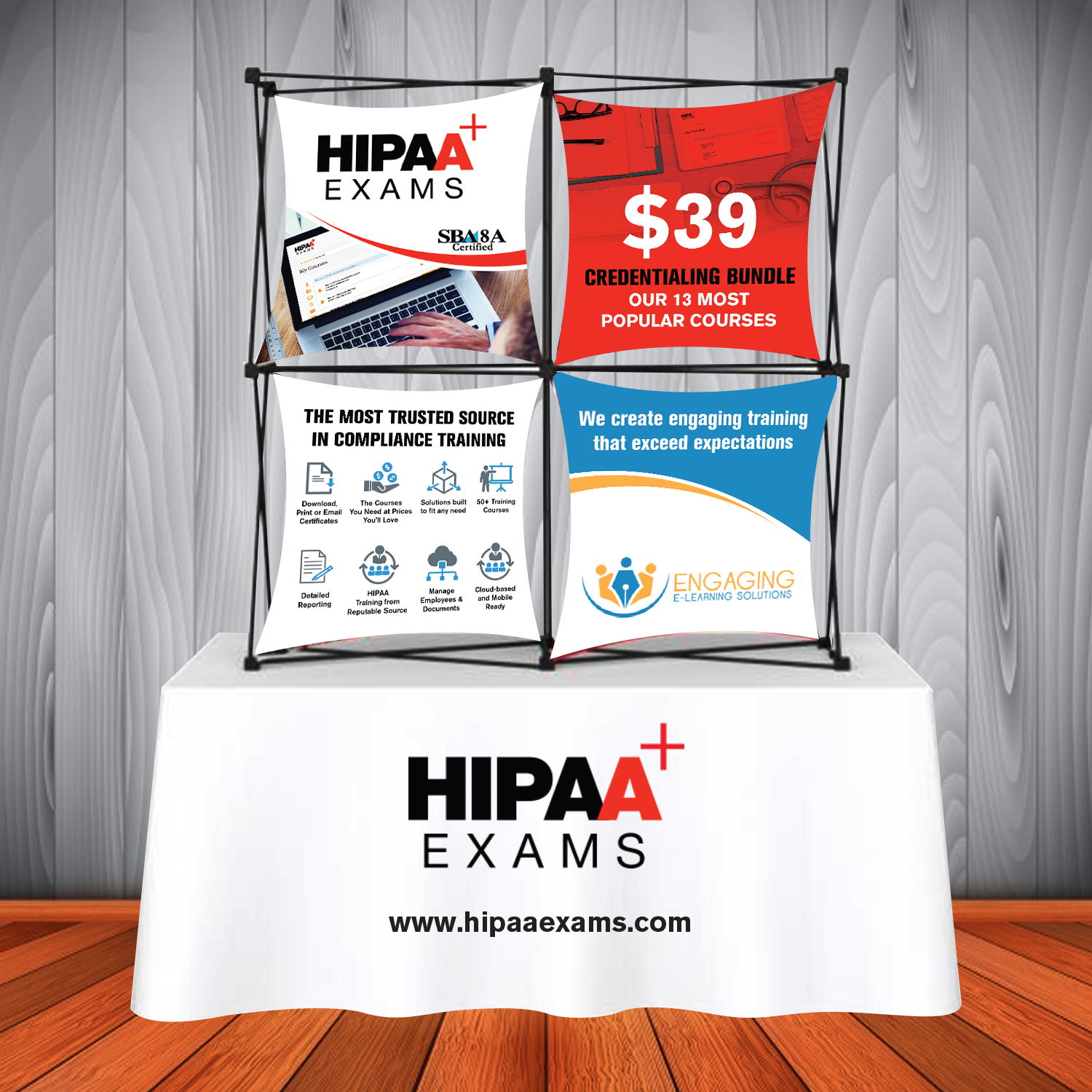 Messestand-Design von mmmarif1982 für HIPAA Exams | Design #19754486