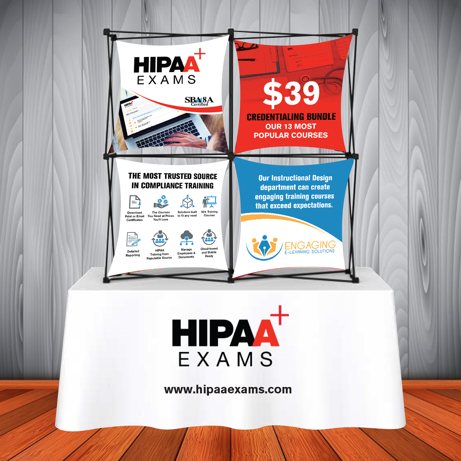 Messestand-Design von mmmarif1982 für HIPAA Exams | Design: #19755163