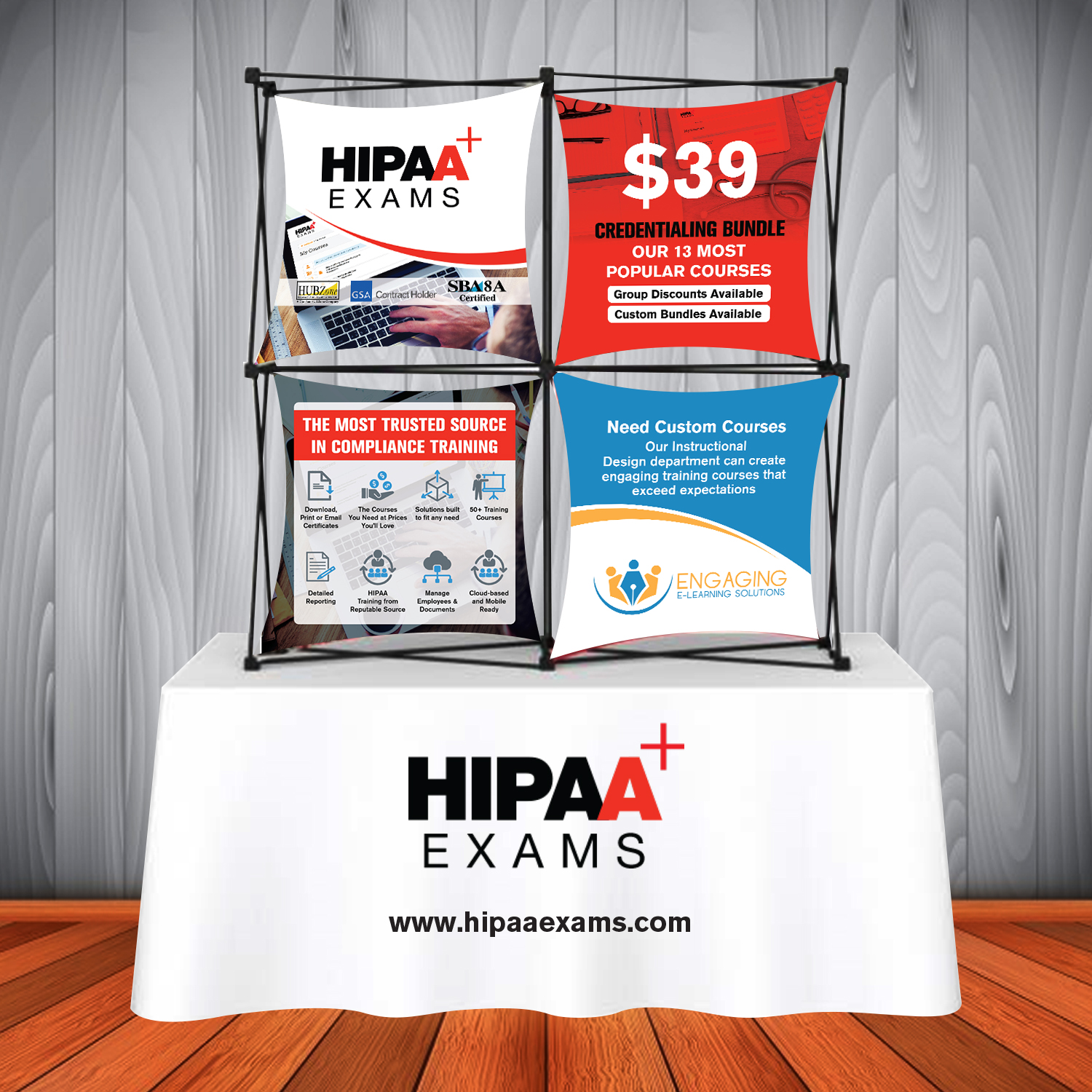 Trade Show Booth Design by mmmarif1982 for HIPAA Exams | Design #19842055