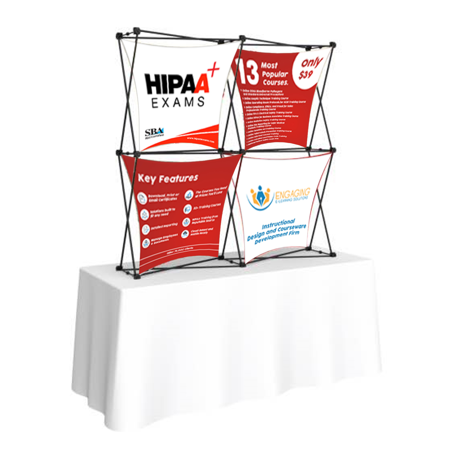 Trade Show Booth Design by DG+ for HIPAA Exams | Design #19732821