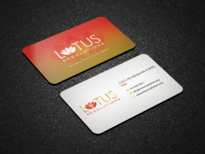 Lotus Resolutions Business Card | Business Card Design by Riz'