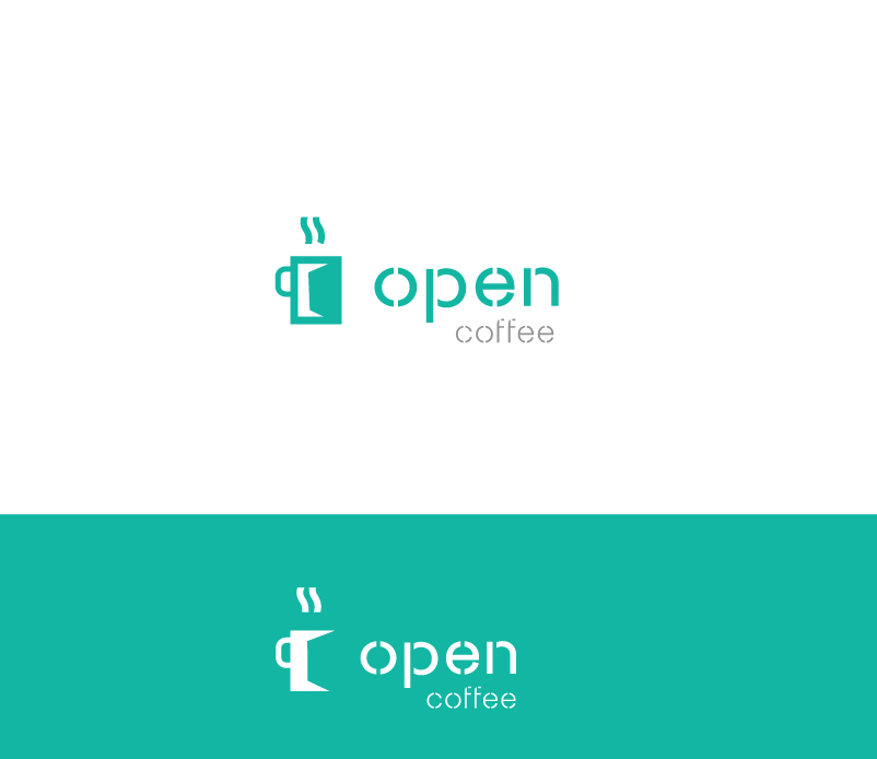 Logo Design by Hiccups Design for Open Coffee | Design #19742229