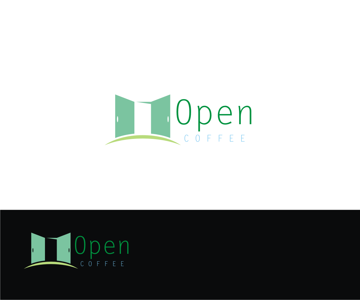 Logo Design by T I K H E - L M W for Open Coffee | Design #19759020
