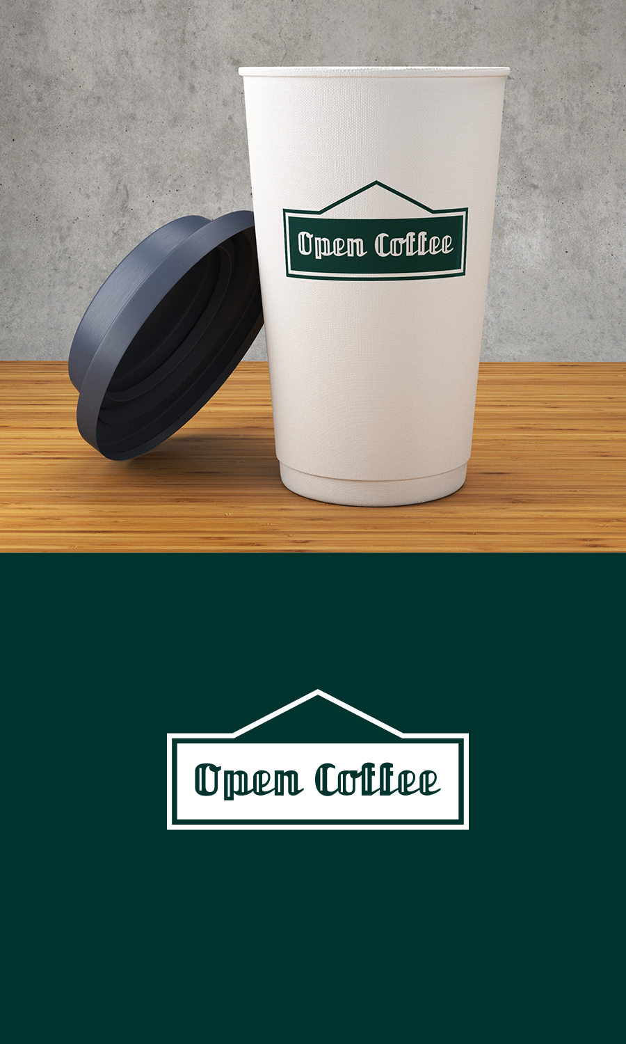 Logo Design by Pixel Desert for Open Coffee | Design #19760378
