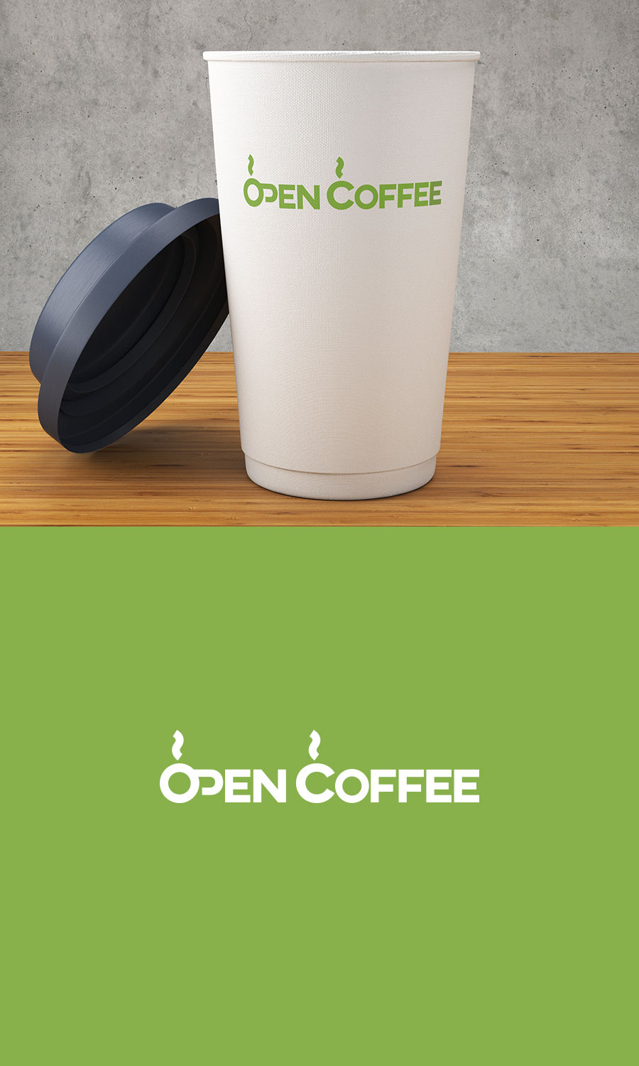 Logo Design by Pixel Desert for Open Coffee | Design #19760380