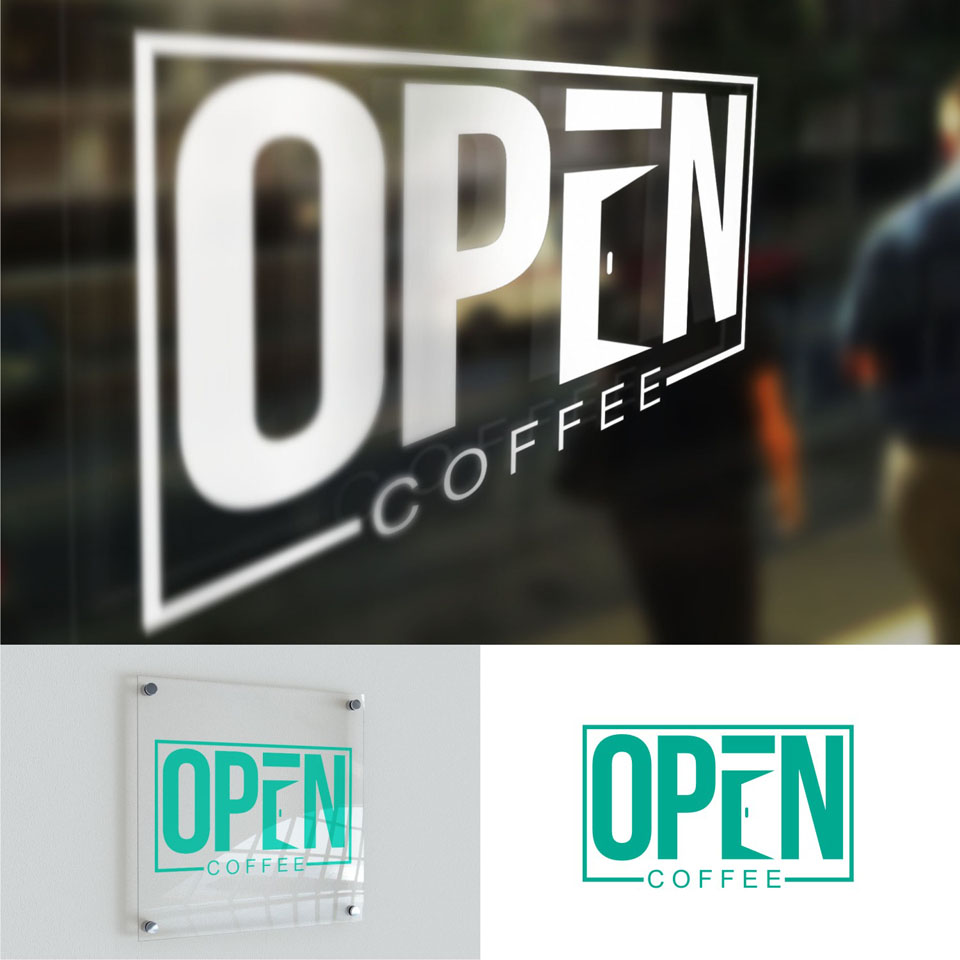 Logo Design by Arta Moro for Open Coffee | Design #19763772