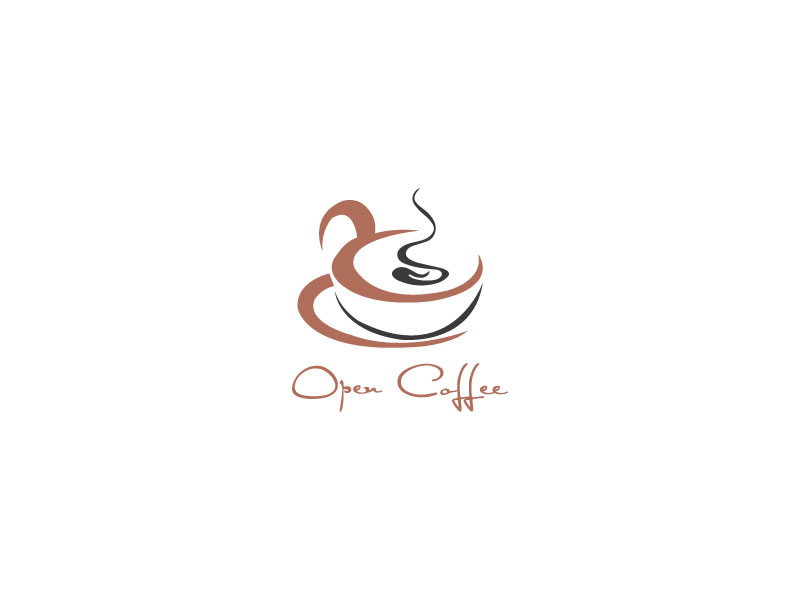 Logo Design by axel xhone 2 for Open Coffee | Design #19748466