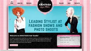 WordPress-Design von NABS DESIGN für Anastasia Metro Hair Designs Inc | Design: #2944062