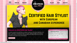 WordPress-Design von NABS DESIGN für Anastasia Metro Hair Designs Inc | Design: #2944063
