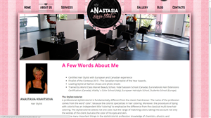 WordPress-Design von NABS DESIGN für Anastasia Metro Hair Designs Inc | Design: #2944064