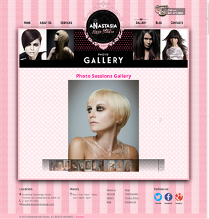 WordPress-Design von NABS DESIGN für Anastasia Metro Hair Designs Inc | Design: #2944069