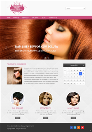 WordPress-Design von pb für Anastasia Metro Hair Designs Inc | Design: #2915788