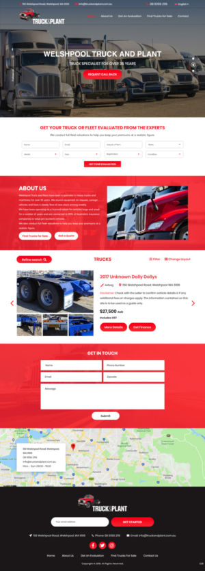 Web Design by pb for Truck and Plant | Design: #19754357