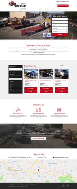 Web Design by pb for Truck and Plant | Design: #19754364