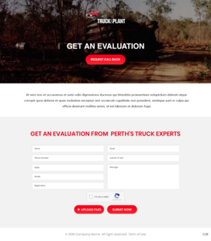 Web Design by pb for Truck and Plant | Design: #19795309