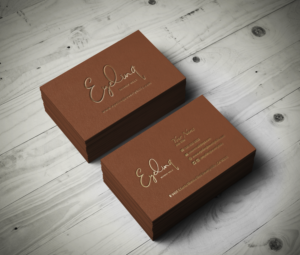 Business card for Eyelash extension salon in Beverly Hills,California USA  | Business Card Design by Riz'