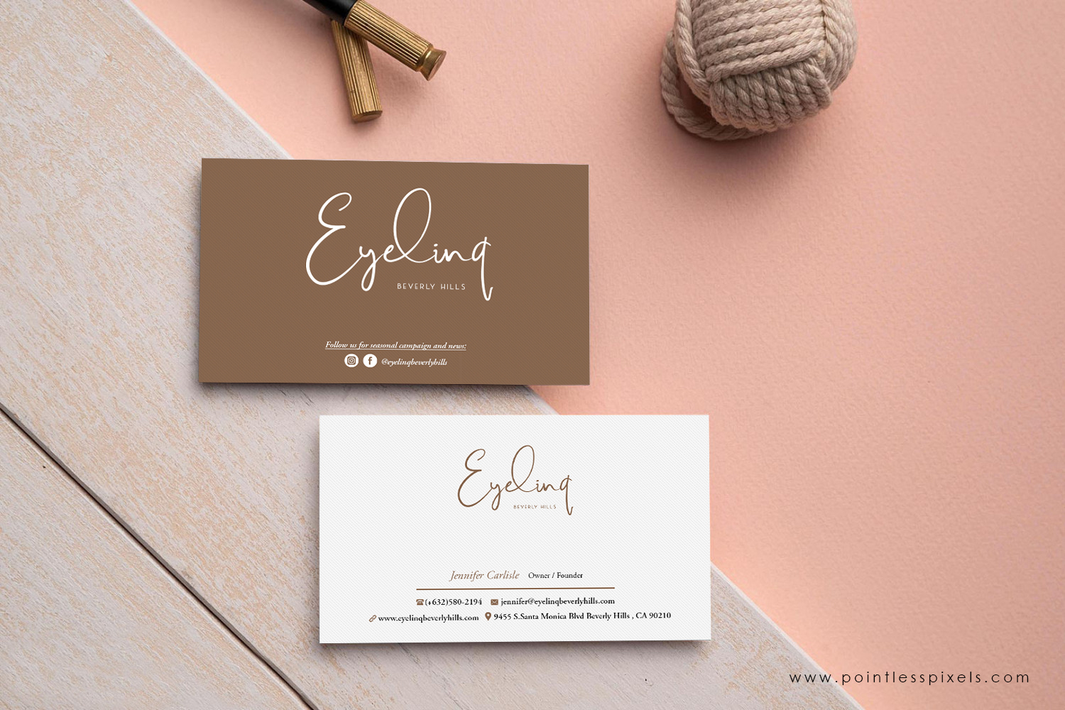Business Card Design by Pointless Pixels India for this project | Design #19734684