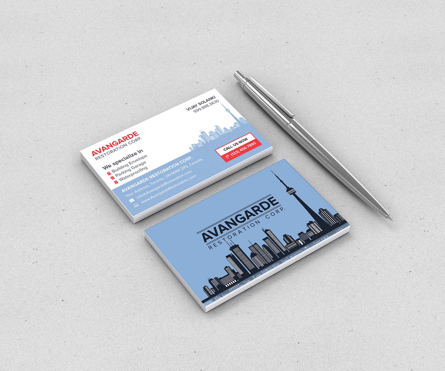 Business Card Design by Vijay Solanki for this project | Design #19753443