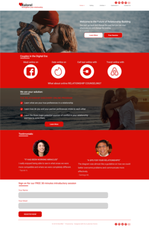 Landing Page Design by Le Hoang Minh Anh