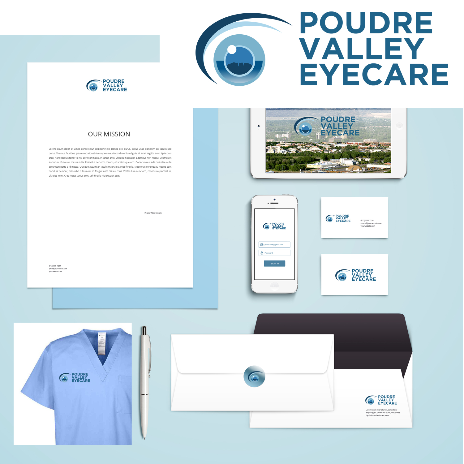 Diseño de Logo por g.amelvin213 para Poudre Valley Eyecare | Diseño #19745110
