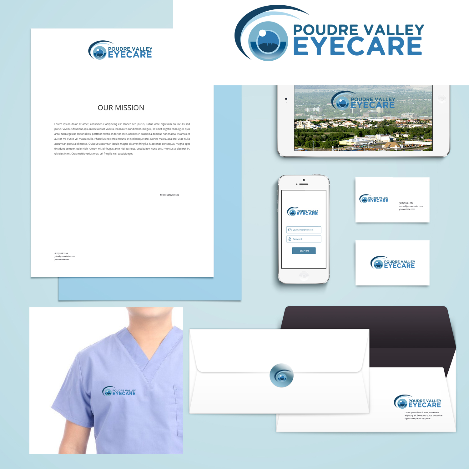 Logo-Design von g.amelvin213 für Poudre Valley Eyecare | Design #19783905
