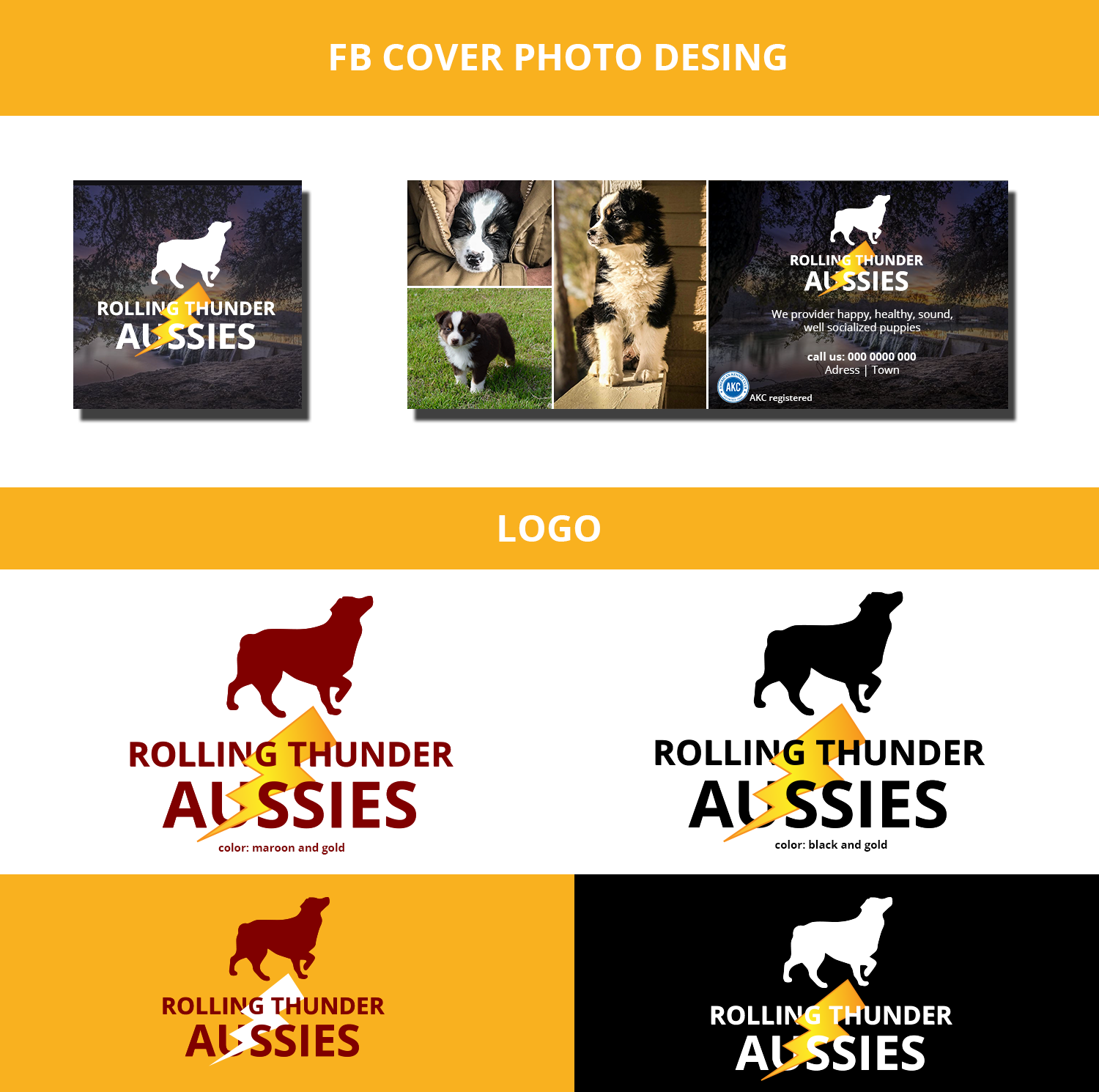 Facebook Design by Kristina Andonoff for this project | Design #19790940