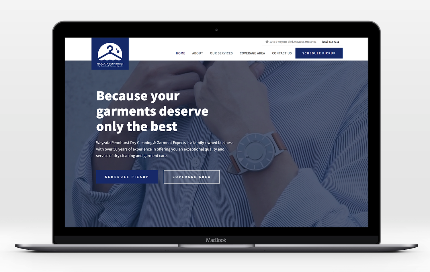 Wordpress Design by Digode Design and Development for Premier Dry Cleaning Delivery | Design #19783936