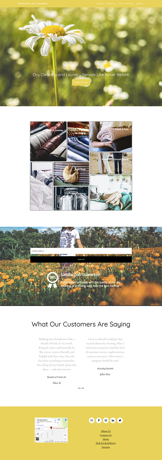 Wordpress Design by GlobalCoastDesigns for Premier Dry Cleaning Delivery | Design #19774326