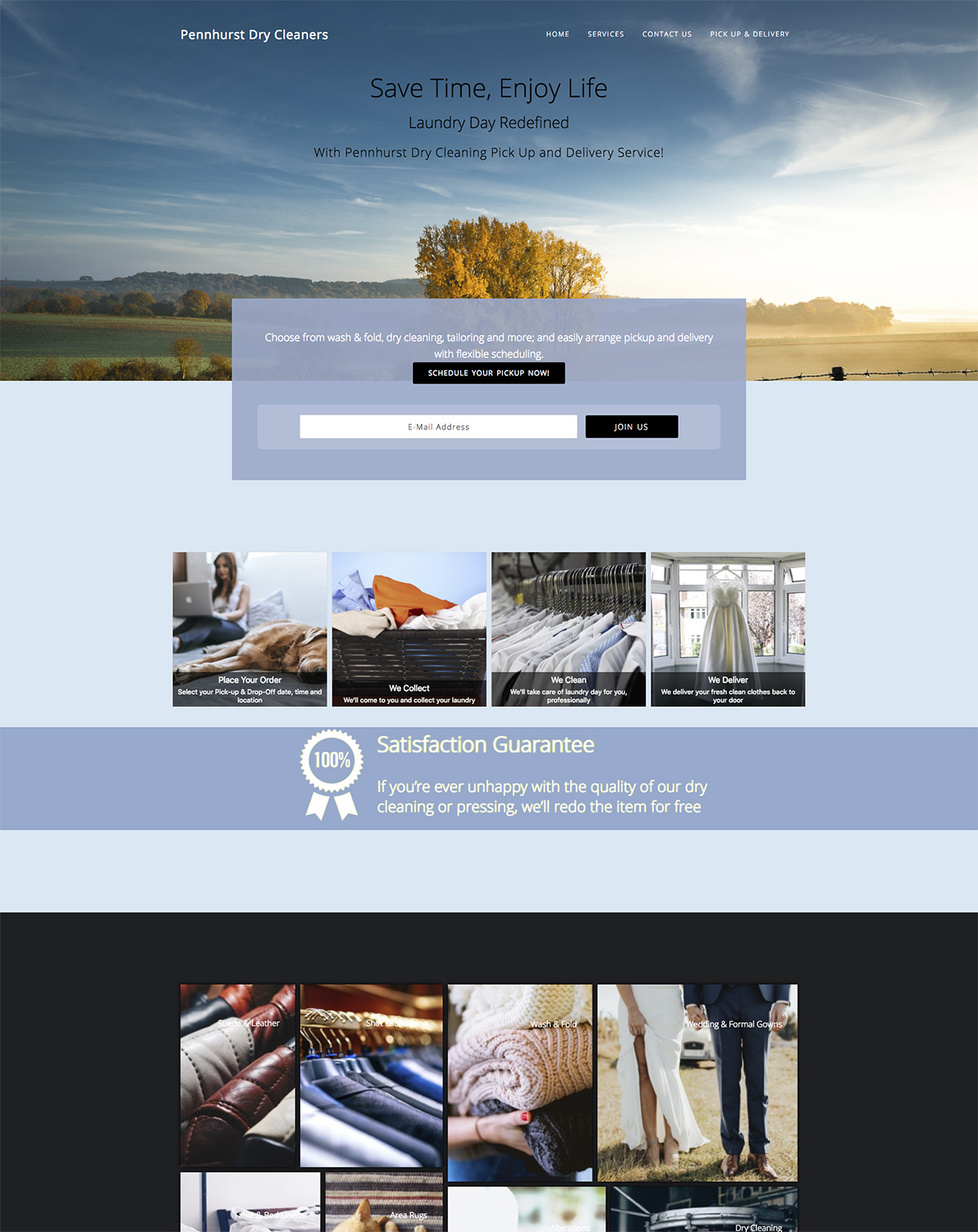 Wordpress Design by GlobalCoastDesigns for Premier Dry Cleaning Delivery | Design #19793717