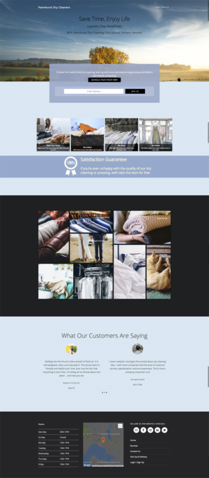 Design Wordpress par GlobalCoastDesigns pour Premier Dry Cleaning Delivery | Design : #19805257